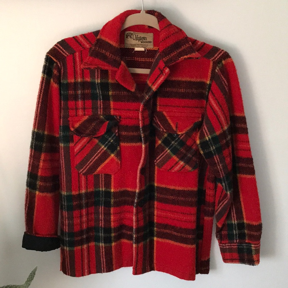 60’s Era Chippewa Woolens Mackinac Coat Rare S/M